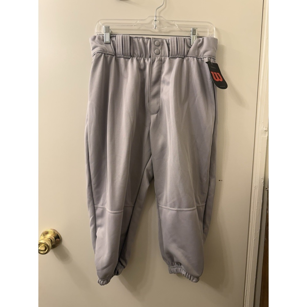 BASEBALL/SOFTBALL PANTS, WILSON, IN GRAY, FOR Adults, SIZE M NWT
